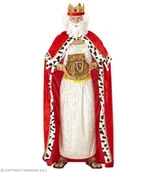 Dodatki do strojów karnawałowych - Zestaw króla peleryna+korona, rozmiar L - miniaturka - grafika 1