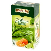 Herbata - Big-Active Big-Active Zielona herbata z limonką i mandarynką 30 g (20 x 1,5 g) - miniaturka - grafika 1