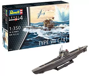 Revell Niemiecki okręt podwodny U-boot typ VII C/41 (z farbami) 65154 - Modele do sklejania - miniaturka - grafika 1