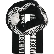 Apaszki i szaliki damskie - Moschino Wełniany szal | z dodatkiem kaszmiru - miniaturka - grafika 1