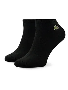Lacoste Skarpety Niskie Unisex RA4184 Czarny - Skarpetki damskie - miniaturka - grafika 1