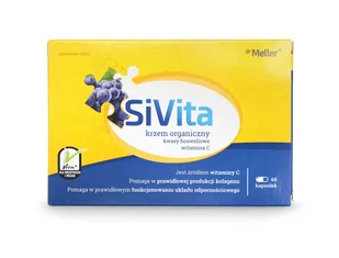 Dr meller SiVita Krzem Organiczny Witamina C Kwasy Bosweliowe (60 kaps) Dr Meller mlr-008 - Witaminy i minerały Dr meller SiVita Krzem Organiczny Witamina C Kwasy Bosweliowe (60 kaps) Dr Meller mlr-008 - Witaminy i minerały - miniaturka - grafika 1