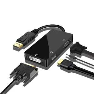 Konwerter z DisplayPort na porty DVI / Hdmi / Vga - Kable komputerowe i do monitorów - miniaturka - grafika 1