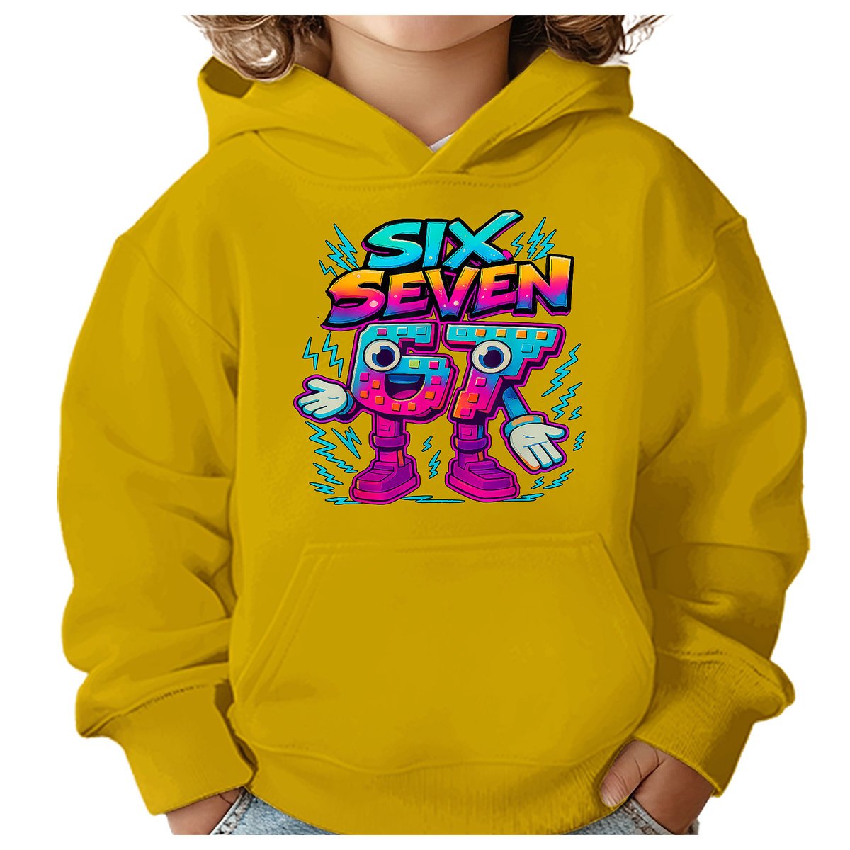 BLUZA DZIECIĘCA Z KAPTUREM 67 SIX SEVEN VIRAL 122-128 DLA DZIECKA PREZENT