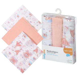 Babyono Pieluszki Muślinowe Super Miękkie Bawełniane 3 szt. 3-Pak - Pieluchy - miniaturka - grafika 1