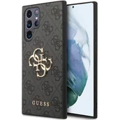 Etui i futerały do telefonów - Etui GUESS 4G Big Metal Logo do Samsung Galaxy S24 Ultra Czarny - miniaturka - grafika 1