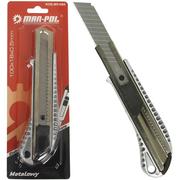 Nożyce i noże - Nóż nożyk aluminiowy uniwersalny 18 mm (do tapet, wykładzin) MAR-POL - miniaturka - grafika 1