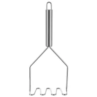Przybory do gotowania - Ubijak tłuczek do ziemniaków metalowy 10.5x24cm ORION 143124 - miniaturka - grafika 1