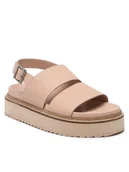 Sandały damskie - Badura Sandały PRETORO-4808 Beżowy - miniaturka - grafika 1