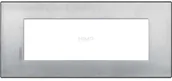 Klawisze i ramki - AXOLUTE - RAMKA PROSTOKĄTNA AIR - 6 MODUŁÓW - CHROM SZCZOTKOWANY Bticino HW4806CRS - miniaturka - grafika 1