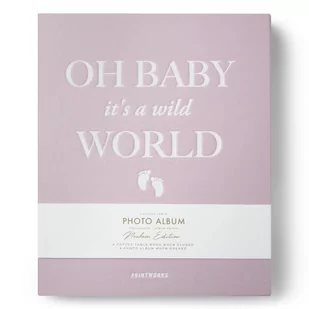 Printworks Fotoalbum Baby Its a Wild World Różowy 452166 - Albumy fotograficzne - miniaturka - grafika 1