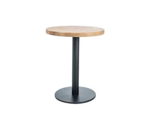 Signal Stół PURO II dąb lity 80x80 cm Dąb naturalny PURO2LDCFI80 - Stoły - miniaturka - grafika 1
