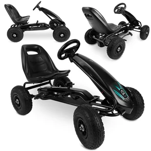 Ricokids Gokart dziecięcy na pedały RK-590 czarny 759000 - Jeździki dla dzieci - miniaturka - grafika 1