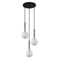 Lampy sufitowe - Lampa wisząca RAVENA PND-2324-3A GD+OPAL Italux - miniaturka - grafika 1