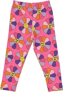 Legginsy - Småfolk Legginsy, kwiaty, Rosa, 7-8 Lata - grafika 1