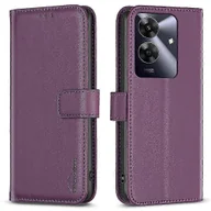 Portfele - Etui na telefon Realme Note 60/Note 60x/C63/C61 4G z zielonym pokrowcem z portfelem z klapką Wielobarwny Dark Purple - miniaturka - grafika 1