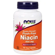 Witaminy i minerały - Now Foods NOW Double Strength Flush-Free Niacin 500mg 180vegcaps - miniaturka - grafika 1