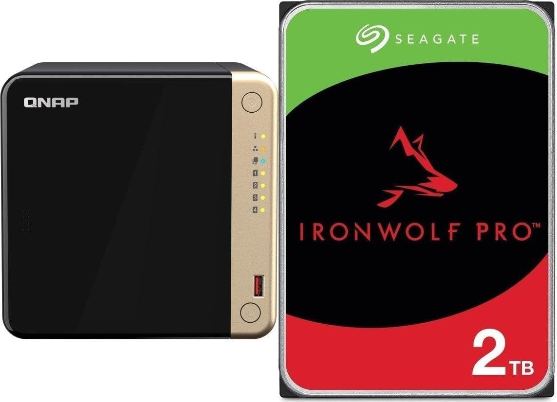 Serwer plików Qnap TS-464-8G + Seagate IronWolf 2TB ST2000VN003