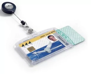 Identyfikator na dwie karty magnetyczne z mechanizmem ściągającym 54x85mm 10 sztuk 8224 19 - Etui na dokumenty i karty - miniaturka - grafika 1