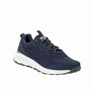 Buty sportowe męskie - Buty męskie miejskie Jack Wolfskin DROMOVENTURE KNIT LOW M night blue - 46 - grafika 1