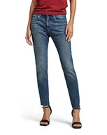 Spodnie damskie - G-STAR RAW 3301 skinny dżinsy damskie, Niebieska Faded Cascade C051 C606, 27W x 32L - miniaturka - grafika 1
