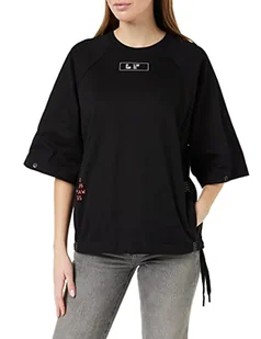 G-STAR RAW Damska koszulka Tweeter Snaps 1 Sl Wmn, Black (Dk Black C673-6484), XXS - Koszulki i topy damskie - miniaturka - grafika 1