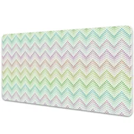 Podkładki na biurko - Mata ochronna na biurko Geometryczne kropki w jodełkę 90x45 cm - miniaturka - grafika 1