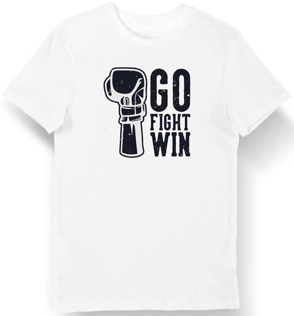 Koszulka męska dla boksera z napisem 