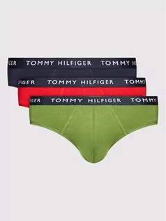 Majtki męskie - Tommy Hilfiger Komplet 3 par slipów UM0UM02206 Kolorowy - grafika 1