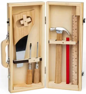 BigJigs Skrzynka z narzędziami dla dzieci +5 - Mały majsterkowicz - miniaturka - grafika 1