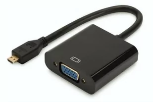 Digitus Adapter audio-video microHDMI typ D do VGA FHD 3.5mm MiniJack KKDGKPBV0060 - Adaptery i przejściówki - miniaturka - grafika 1