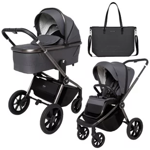 MUUVO QUICK SE 2 wózek wielofunkcyjny zestaw 2w1 Diamond Graphite - Wózki dziecięce - miniaturka - grafika 1