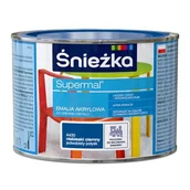 Emalie - Śnieżka Farba emaliowa Supermal akrylowy niebieski ciemny 0,4 l - miniaturka - grafika 1
