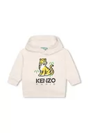 Dresy i komplety dla dziewczynek - Kenzo Kids dres dziecięcy kolor beżowy - Kenzo kids - miniaturka - grafika 1