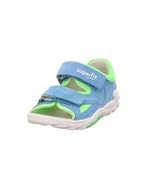 Buty dla chłopców - Superfit Sandały chłopięce Flow, Jasnoniebieski, jasnozielony 8400, 21 EU - miniaturka - grafika 1
