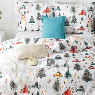 POŚCIEL ŚWIĄTECZNA ZIMOWA DZIECIĘCA 220x200cm + 2 POSZEWKI 100% MIKROFIBRA - Pościel dla dzieci - miniaturka - grafika 1