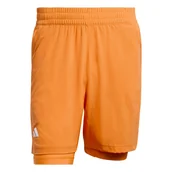 Spodenki męskie - Spodenki męskie adidas Tennis Climacool Shorts & Inner Shorts Set Pure Orange M - miniaturka - grafika 1