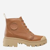 Botki damskie - Trapery damskie skórzane Palladium Pallabase Leather 96905-252-M 37.5 (4.5UK) 23.5 cm Brązowe (889423788777). Buty za kostkę damskie - miniaturka - grafika 1