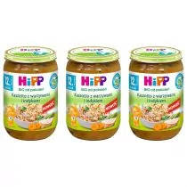 Hipp Kaszotto z warzywami i indykiem po 12. miesiącu zestaw 3 x 250 g Bio - Dania dla dzieci - miniaturka - grafika 1