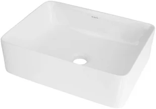 Deante JASMIN Umywalka ceramiczna nablatowa 30x40 Biała CDJ_6U4S - Umywalki - miniaturka - grafika 1
