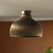 Lampy sufitowe - OSRAM Lampa sufitowa HAT, możliwość ściemniania, brązowy / rdzawy, papier / lunolit / lunopal - miniaturka - grafika 1