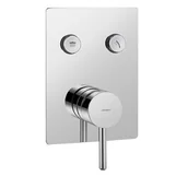 Baterie podtynkowe - Bateria wannowa podtynkowa OMNIRES Y GoClick Y1235GCCR Chrom - miniaturka - grafika 1