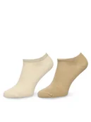 Skarpetki damskie - Tommy Hilfiger Skarpety krótkie 343024001 Beżowy - miniaturka - grafika 1