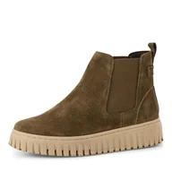 Moda i Uroda OUTLET - Tamaris Damskie buty Chelsea 1-25405-43, oliwkowy, 39 EU - miniaturka - grafika 1