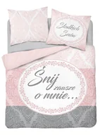 Pościel - Detexpol Pościel 220x200 bawełniana Komplet 100% bawełna Holenderska Śnij o mnie 3242A - miniaturka - grafika 1