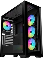 Obudowy komputerowe - VeinX case GL29AL-BK, ATX, Průhledná bočnice, 4x 120mm ARGB Fan, ARGB Hub, Černá - miniaturka - grafika 1