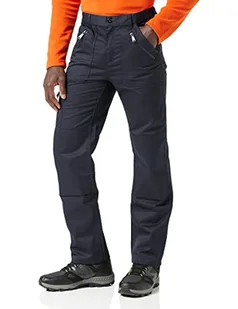 Regatta Męskie spodnie Professional Pro Action Hardwearing Water Repellent Multi Pocket Trousers, niebieski TRJ600R 540034 - Spodnie męskie - miniaturka - grafika 1