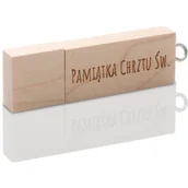 Pendrive - Drewniany pendrive Pamiątka Chrztu (8GB) MG PDw-2 8 GB 2.0 chrzest - miniaturka - grafika 1