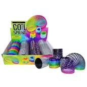 Zabawki sensoryczne - Sprężyna tęczowa metaliczna (12szt) Adar - miniaturka - grafika 1