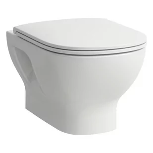 Laufen Lua Zestaw Toaleta WC podwieszana Rimless bez kołnierza + deska wolnoopadająca biały H8660810000001 - Miski WC - miniaturka - grafika 1